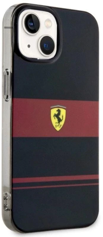 Ferrari FEHMP14SUCOK Apple iPhone 14 / 15 / 13 6.1″ juodos spalvos kietas dėklas IMD Combi Magsafe