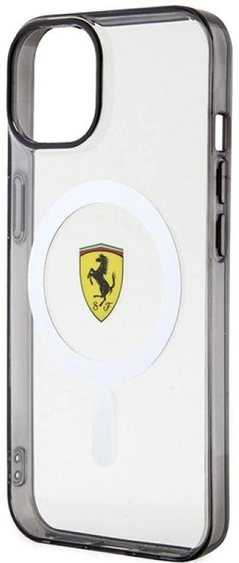 Ferrari FEHMP14SURKT Apple iPhone 14 / 15 / 13 6.1″ skaidrus kietas dėklas Outline Magsafe