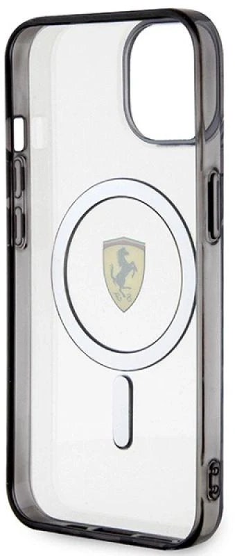 Ferrari FEHMP14SURKT Apple iPhone 14 / 15 / 13 6.1″ skaidrus kietas dėklas Outline Magsafe