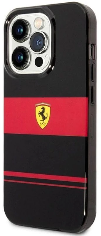 Ferrari FEHMP14XUCOK Apple iPhone 14 Pro Max 6.7″ juodos spalvos kietas dėklas IMD Combi Magsafe