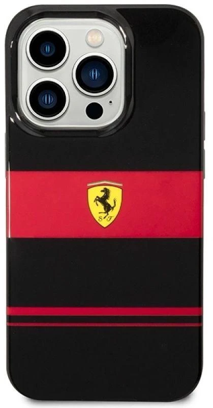 Ferrari FEHMP14XUCOK Apple iPhone 14 Pro Max 6.7″ juodos spalvos kietas dėklas IMD Combi Magsafe