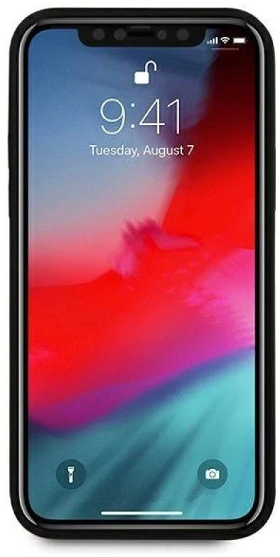 Ferrari FEHQUHCP12LBK Apple iPhone 12 Pro Max 6,7″ juodos spalvos kietas dėklas Off Track Quilted