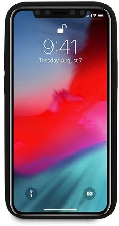 Ferrari FEHQUHCP12SBK Apple iPhone 12 mini 5,4″ juodos spalvos kietas dėklas Off Track Quilted