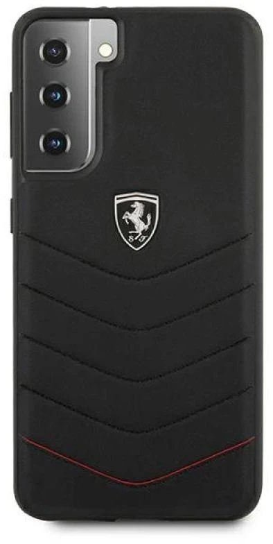 Ferrari FEHQUHCS21MBK S21+ G996 juodos spalvos kietas dėklas Off Track Quilted