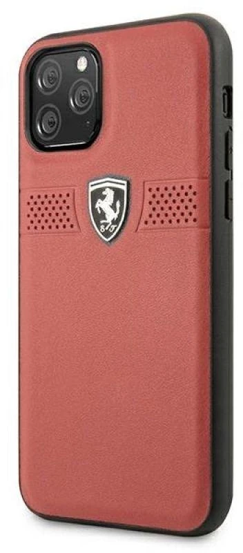 Apple iPhone 11 Pro Ferrari dėklas Off Track odinis (FEOBAHCN58RE) raudonos spalvos