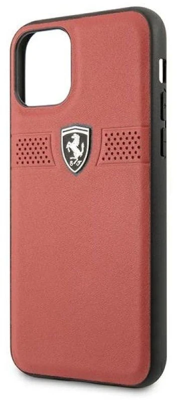 Apple iPhone 11 Pro Ferrari dėklas Off Track odinis (FEOBAHCN58RE) raudonos spalvos