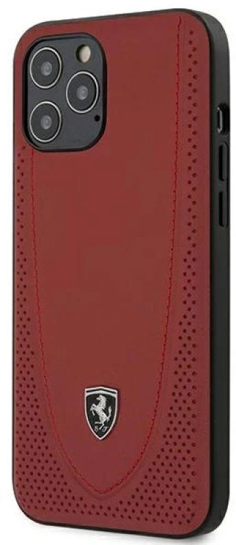 Ferrari FEOGOHCP12LRE Apple iPhone 12 Pro Max 6,7″ red kietas dėklas Off Track Perforated