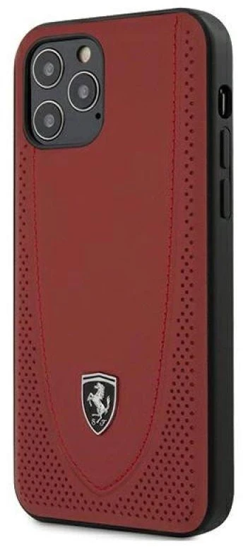 Apple iPhone 12 / 12 Pro Ferrari dėklas Off Track Perforated (FEOGOHCP12MRE) raudonos spalvos