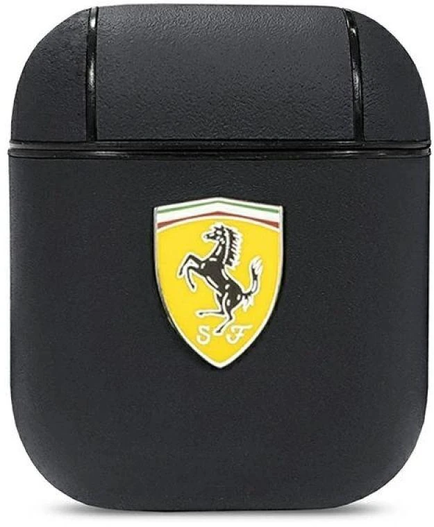 Ferrari FESA2LEBK AirPods dėklas juodos spalvos On Track Leather