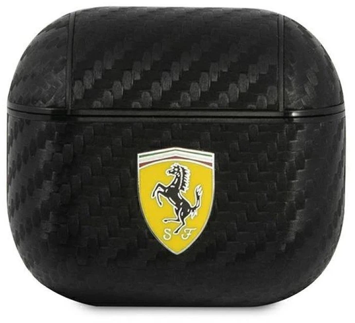 Ferrari FESA3CABK AirPods 3 dėklas juodos spalvos On Track PU Carbon