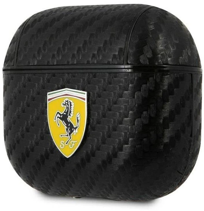 Ferrari FESA3CABK AirPods 3 dėklas juodos spalvos On Track PU Carbon