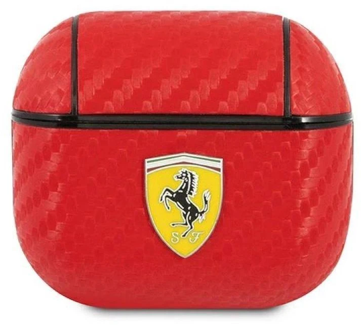 Ferrari FESA3CARE AirPods 3 dėklas red On Track PU Carbon