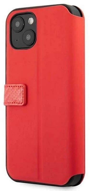 Dėklas Ferrari FESAXFLBKP13SRE Apple iPhone 13 mini 5,4″ raudonos spalvos book On Track Carbon Stripe