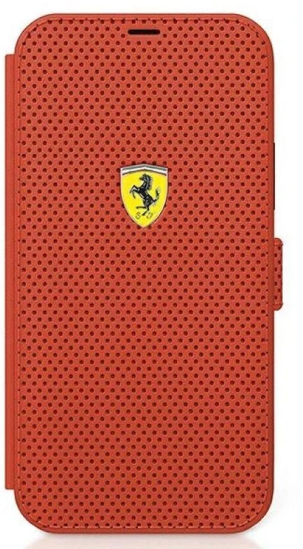 Dėklas Ferrari FESPEFLBKP12SRE Apple iPhone 12 mini 5,4″ raudonos spalvos book On Track Perforated