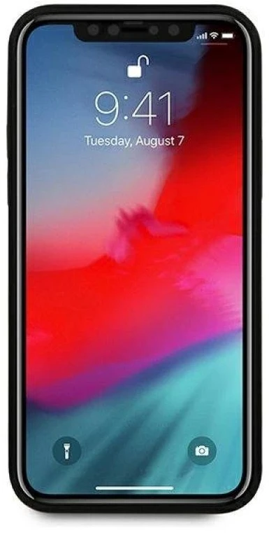 Ferrari FESPEHCP12LBK Apple iPhone 12 Pro Max 6,7″ juodos spalvos kietas dėklas On Track Perforated