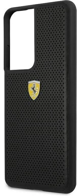 Ferrari FESPEHCS21LBK S21 Ultra G996 juodos spalvos kietas dėklas On Track Perforated