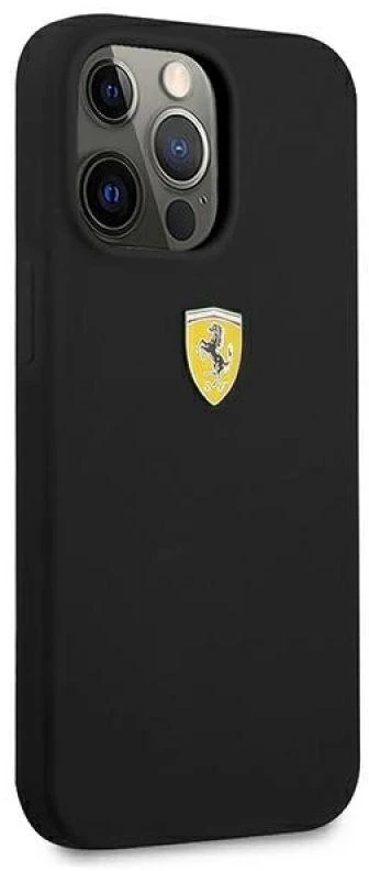 Ferrari FESSIHCP13LBK Apple iPhone 13 Pro / 13 6,1″ juodos spalvos kietas dėklas Silicone