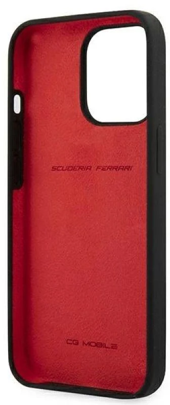 Ferrari FESSIHCP13LBK Apple iPhone 13 Pro / 13 6,1″ juodos spalvos kietas dėklas Silicone