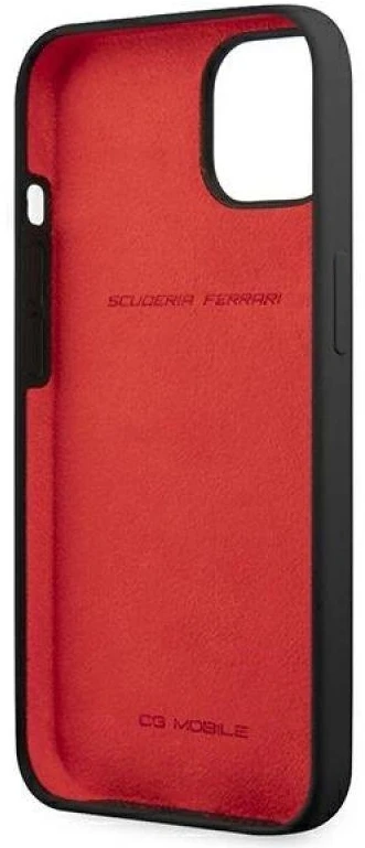 Ferrari FESSIHCP13SBK Apple iPhone 13 mini 5,4″ juodos spalvos kietas dėklas Silicone