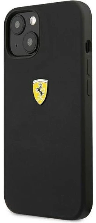 Ferrari FESSIHCP13SBK Apple iPhone 13 mini 5,4″ juodos spalvos kietas dėklas Silicone