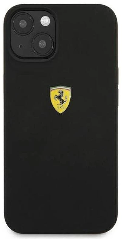 Ferrari FESSIHCP13SBK Apple iPhone 13 mini 5,4″ juodos spalvos kietas dėklas Silicone