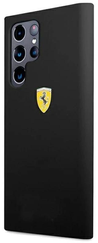Ferrari FESSIHCS22LBK S22 Ultra S908 juodos spalvos kietas dėklas On Track Silicone
