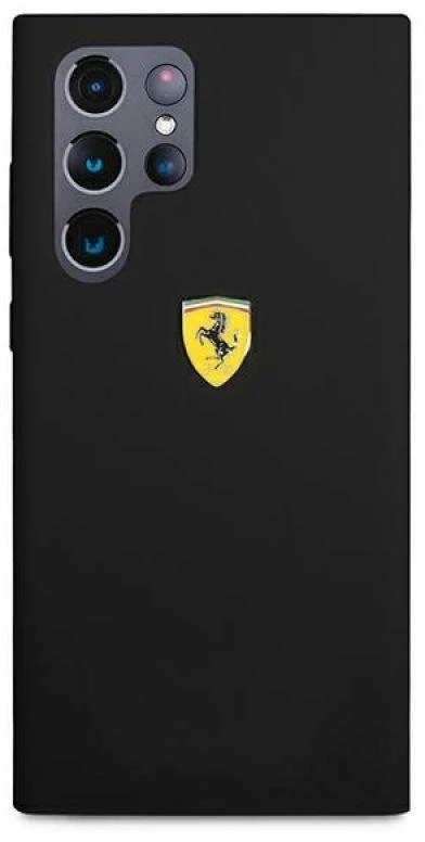 Ferrari FESSIHCS22LBK S22 Ultra S908 juodos spalvos kietas dėklas On Track Silicone