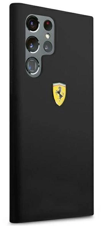 Ferrari FESSIHCS22LBK S22 Ultra S908 juodos spalvos kietas dėklas On Track Silicone
