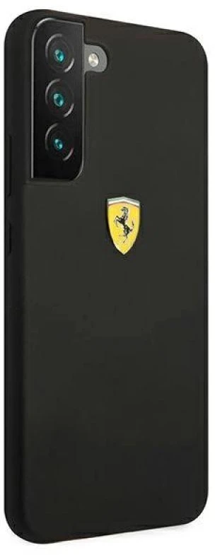 Dėklas Ferrari FESSIHCS22SBK S22 S901 juoda/juodas hardcase On Track Silicone
