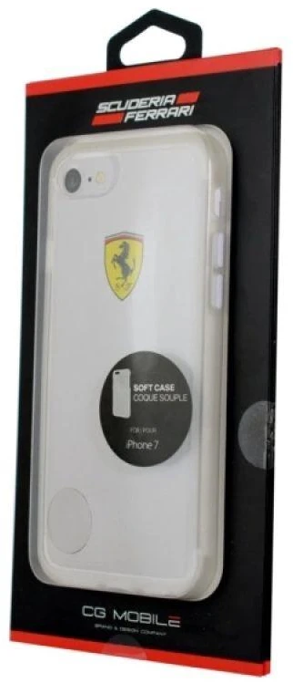 Ferrari kietas dėklas FEHCRFP7TR1 Apple iPhone 7/8/SE 2020 / SE 2022 skaidrus
