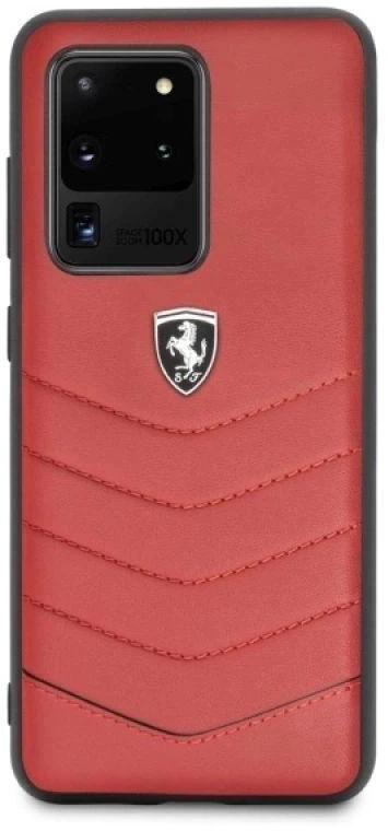 Ferrari kietas dėklas FEHQUHCS69RE S20 Ultra G988 red Heritage