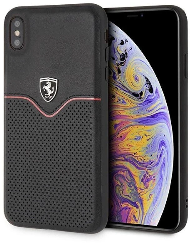 Ferrari kietas dėklas FEOVEHCI65BK Apple iPhone XsMax juodos spalvos Off Track Victory