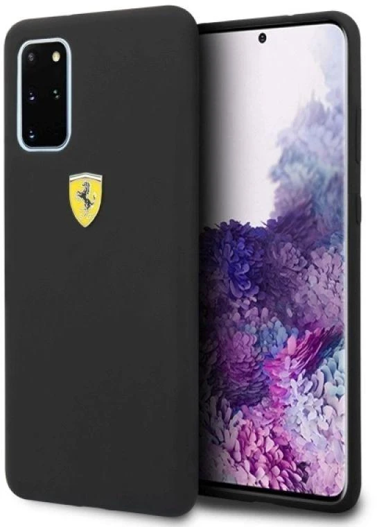 Samsung Galaxy S20+ Ferrari dėklas silikoninis (FESSIHCS67BK) juodos spalvos
