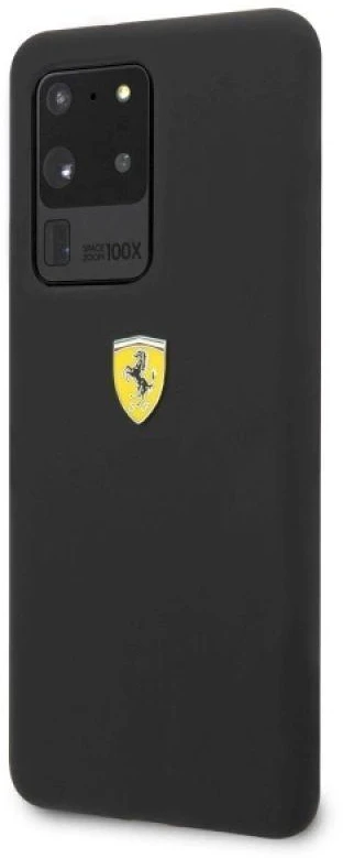 Ferrari kietas dėklas FESSIHCS69BK Samsung Galaxy S20 Ultra (G988) juodos spalvos Silicone Collection