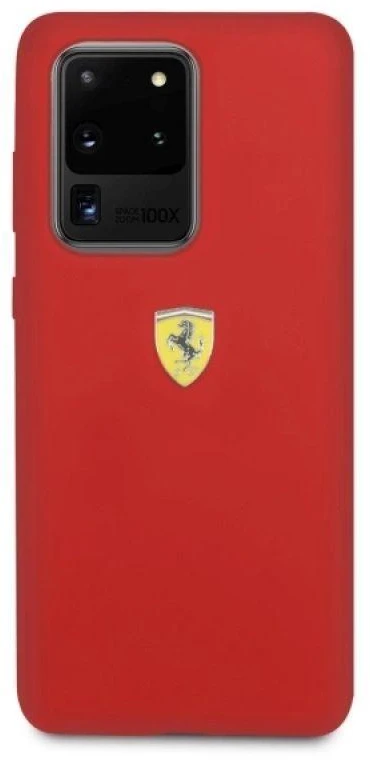 Samsung Galaxy S20 Ultra Ferrari dėklas silikoninis (FESSIHCS69RE) raudonos spalvos