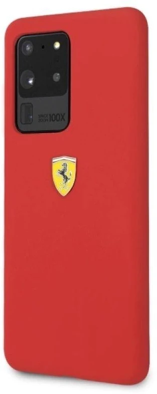 Samsung Galaxy S20 Ultra Ferrari dėklas silikoninis (FESSIHCS69RE) raudonos spalvos