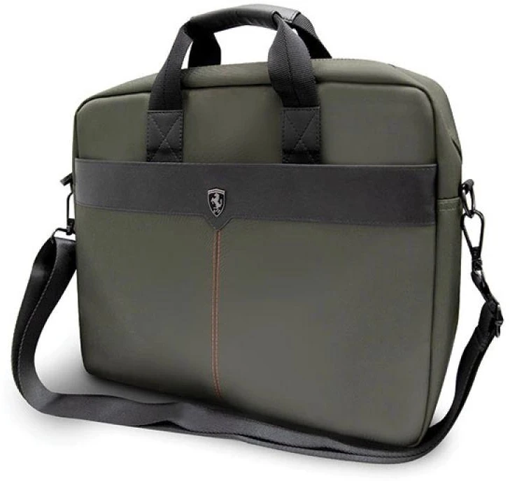 Ferrari krepšys kompiuteriui FEOCECB15KA 16″ Khaki Off Track Scuderia Collection