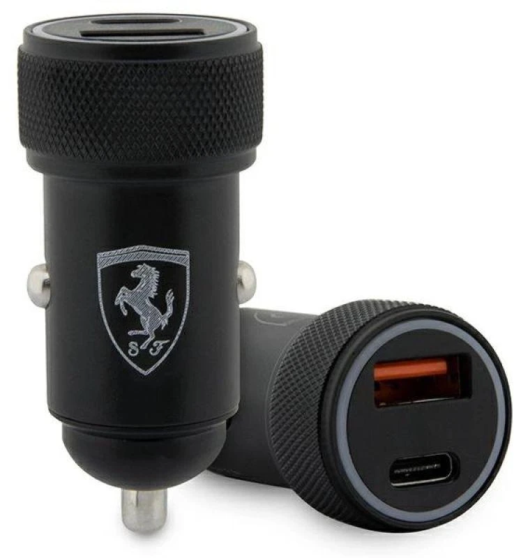 Ferrari charger alone. FECCMENK PD-QC3.0 20W Fast Charge juodos spalvos