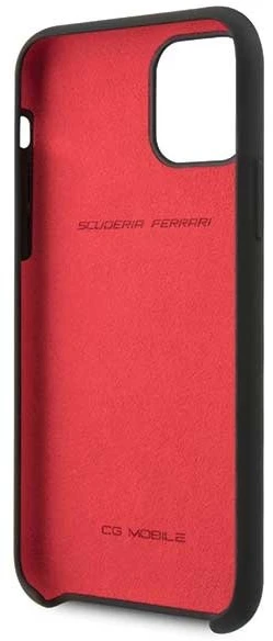 Ferrari Silicone silikoninis telefono dėklas iPhone 11 Pro Max, juodas