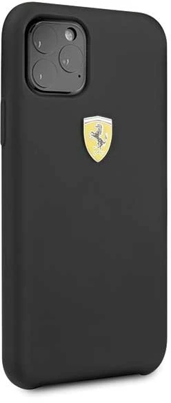Ferrari Silicone silikoninis telefono dėklas iPhone 11 Pro Max, juodas