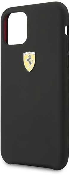Ferrari Silicone silikoninis telefono dėklas iPhone 11 Pro Max, juodas