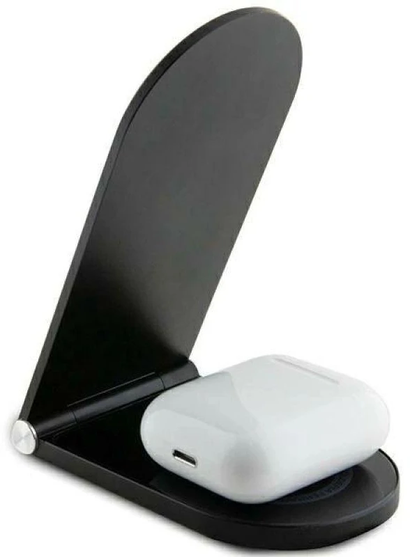 Ferrari foldable cargo. induction 2in1 FECBFMALK 15W juodos spalvos Printed Logo MagSafe