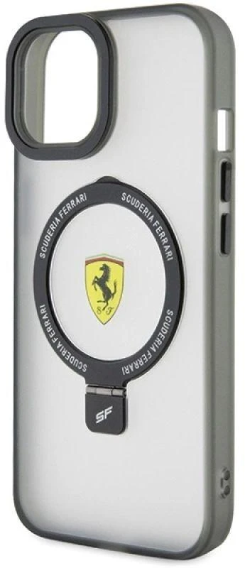 Ferrari FEHMP15MUSCAH Apple iPhone 15 Plus /14 Plus 6.7″ skaidrus kietas dėklas Ring Stand 2023 Collection M