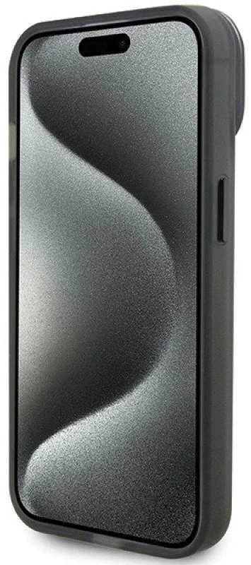 Ferrari FEHMP15MUSCAH Apple iPhone 15 Plus /14 Plus 6.7″ skaidrus kietas dėklas Ring Stand 2023 Collection M