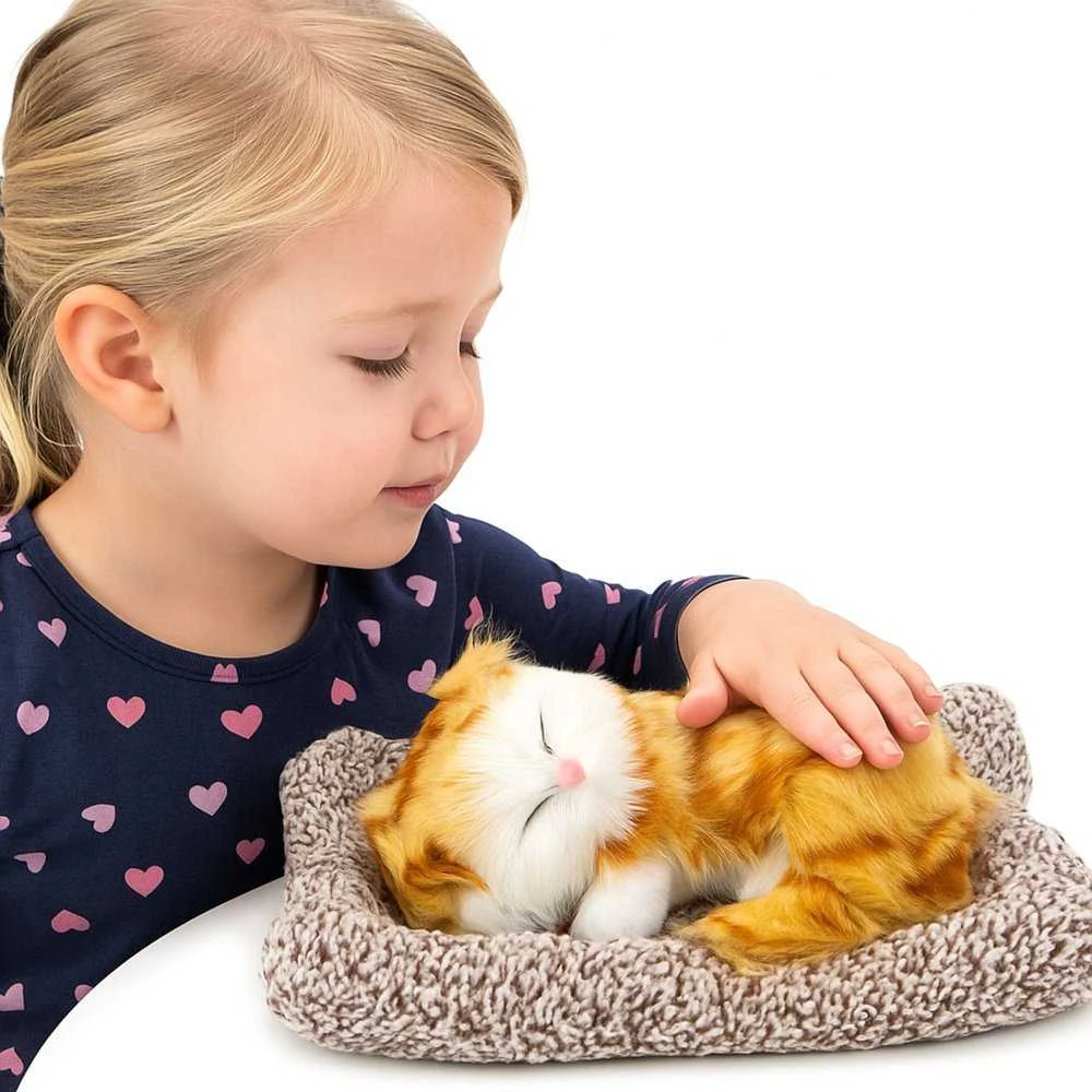Lean Toys Dekoratyvinė figūrėlė – mieganti katė su pagalvėle