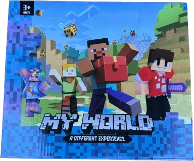 Figurėlės Konstruktoriams Su Magnetiniais Kubeliais Minecraft My World 24 vnt.