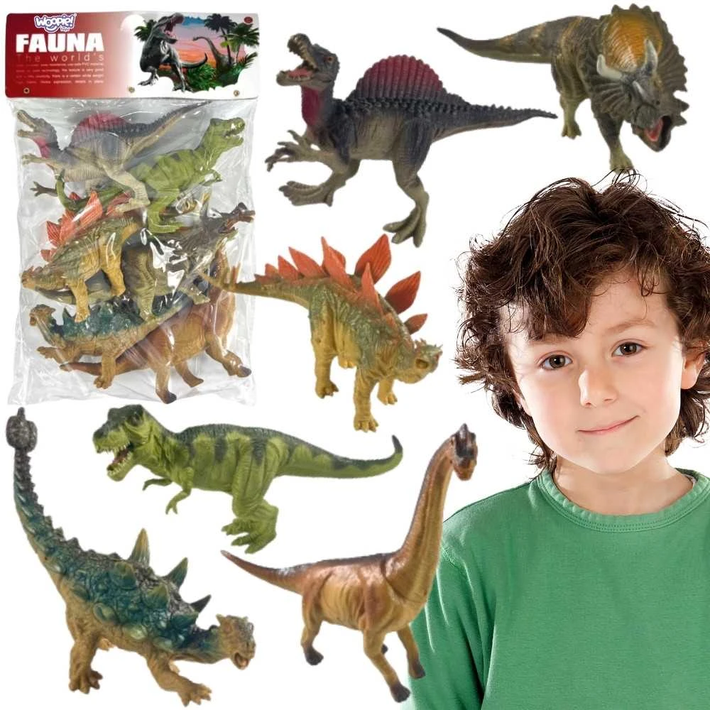 WOOPIE Rinkinys Dinozaurų Figūrėlės 6 vnt