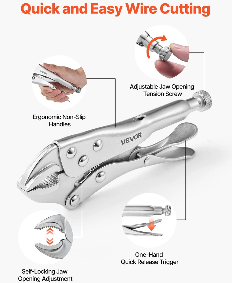 Fiksavimo replių rinkinys VEVOR SY-515, 5 dalių