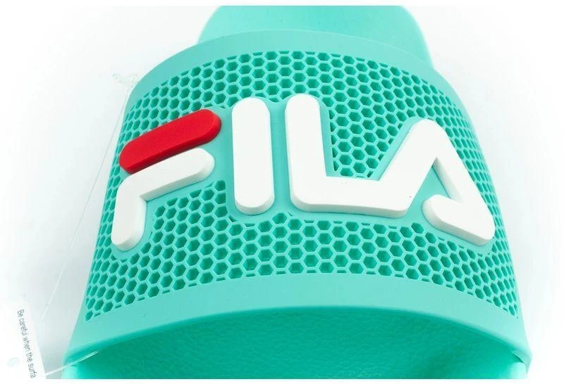 Fila moteriškos sportinės šlepetės Morro patogios žali šlepetės baseinui