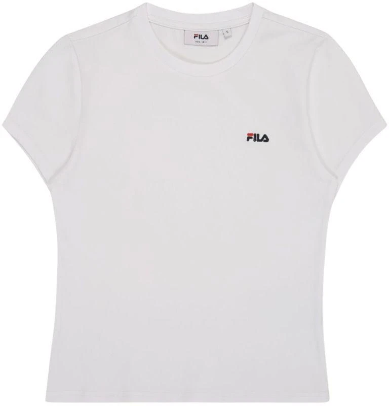 Fila Trivero moteriški marškinėliai balti FAW1205 10001